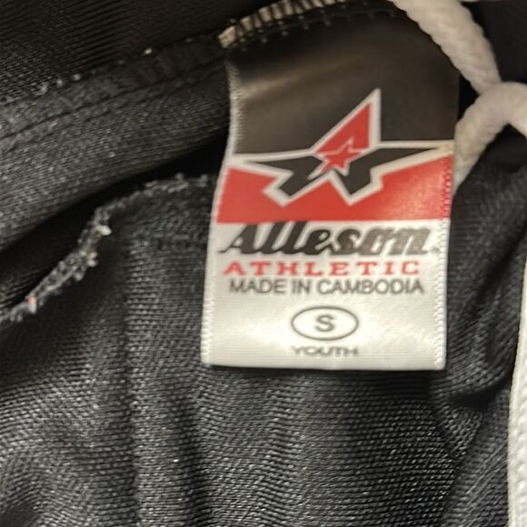 Boys size small baseball pants black Alleson Athletic Baseball Pants - Picture 3 of 4